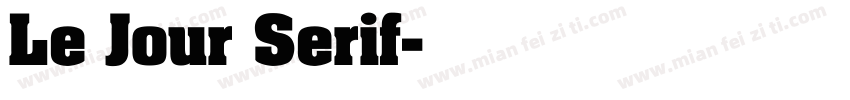 Le Jour Serif字体转换
